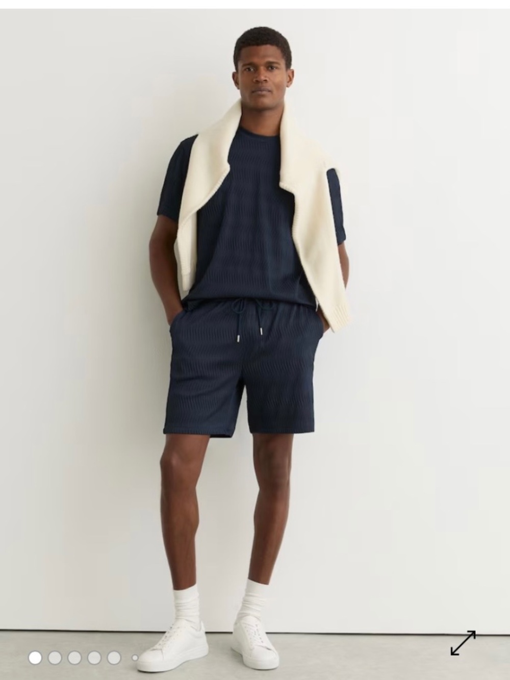 Reiss men’s matching shorts and shirt set